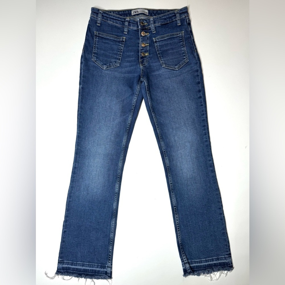 Zara Women's Classic Straight Leg Denim Jeans Size- 4